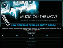 Tablet Screenshot of muziconthemove.com